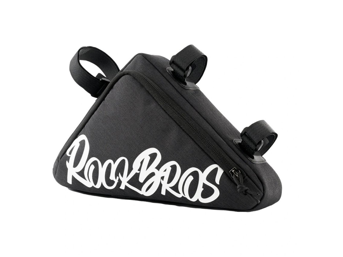 Bolsa para bicicleta Rockbros G002 Flash Journey Triangle Frame de 1,4 L - Negra