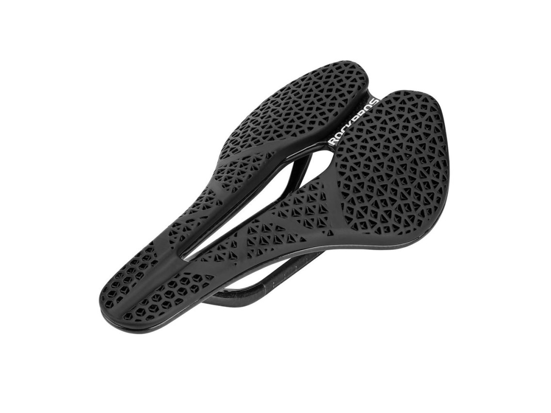 Rockbros LF0214 Anatomical 3D Waterproof Bicycle Saddle - Black