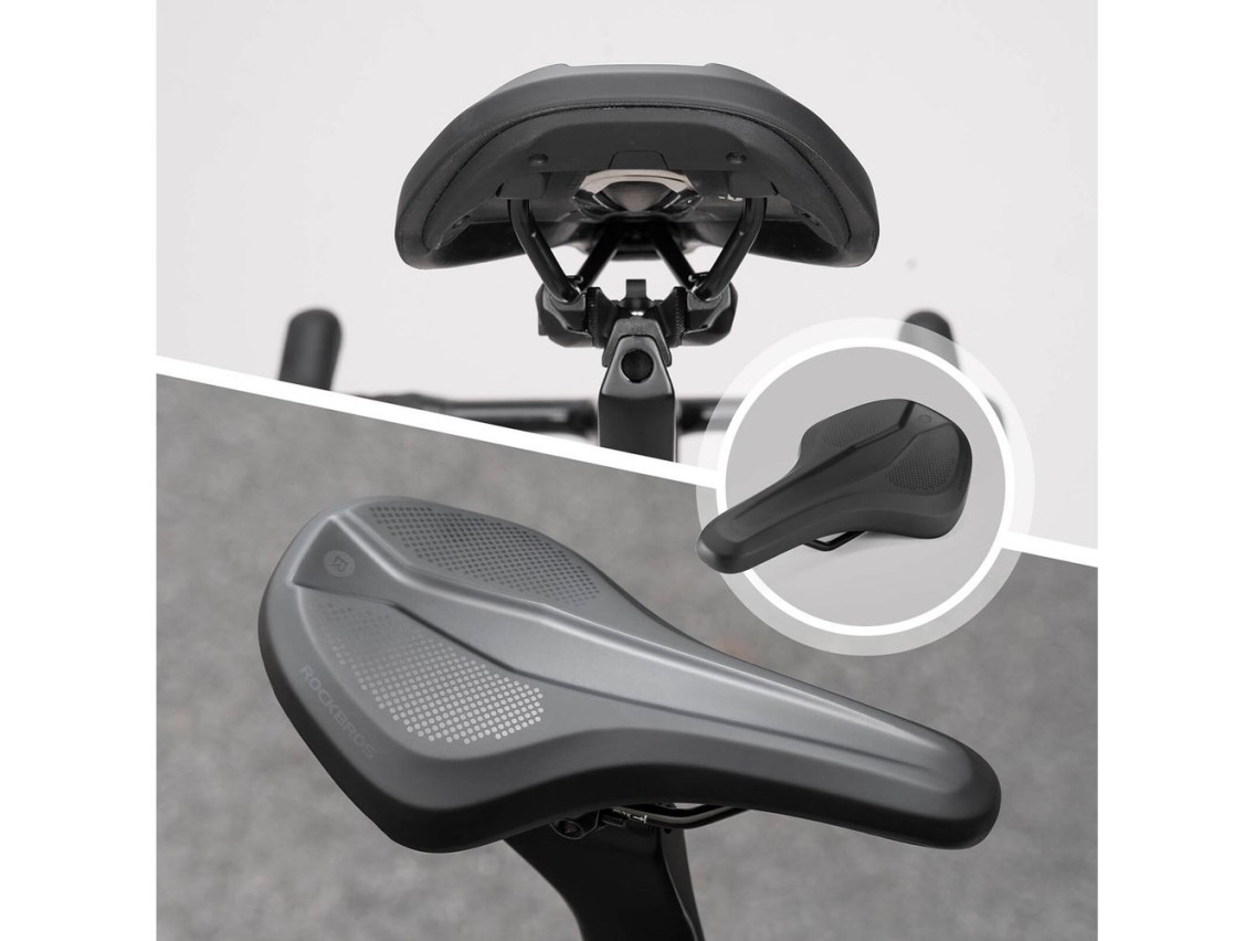 Sillín deportivo ergonómico para bicicleta Rockbros B824 - negro
