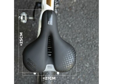 Sillín ergonómico y cómodo para bicicleta Rockbros 6876 - negro Sillín ergonómico y cómodo para bicicleta Rockbros 6876 - negro
