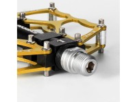 Pedais de plataforma de alumínio Rockbros JT201012LG para bicicletas (modelos 2010-2012) - Dourado Pedais de plataforma de alumínio Rockbros JT201012LG para bicicletas (modelos 2010-2012) - Dourado