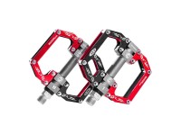 Rockbros 2010-12SBKR Aluminum Bicycle Pedals with Sealed Bearings - Black and Red Rockbros 2010-12SBKR Aluminum Bicycle Pedals with Sealed Bearings - Black and Red