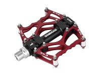 Rockbros JT201012LR 2010-12L Aluminum Platform Bicycle Pedals - Red Rockbros JT201012LR 2010-12L Aluminum Platform Bicycle Pedals - Red