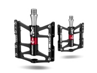 Pedais de bicicleta Rockbros JT410 4.10 com 4 rolamentos - Preto