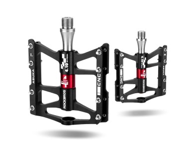 Pedais de bicicleta Rockbros JT410 4.10 com 4 rolamentos - Preto Pedais de bicicleta Rockbros JT410 4.10 com 4 rolamentos - Preto