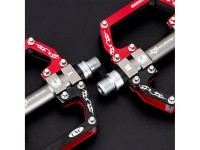 Rockbros 2010-12SBKR Aluminum Bicycle Pedals with Sealed Bearings - Black and Red Rockbros 2010-12SBKR Aluminum Bicycle Pedals with Sealed Bearings - Black and Red