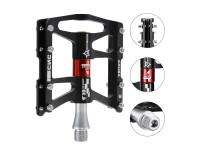 Pedais de bicicleta Rockbros JT410 4.10 com 4 rolamentos - Preto Pedais de bicicleta Rockbros JT410 4.10 com 4 rolamentos - Preto