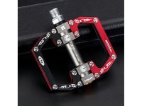 Rockbros 2010-12SBKR Aluminum Bicycle Pedals with Sealed Bearings - Black and Red Rockbros 2010-12SBKR Aluminum Bicycle Pedals with Sealed Bearings - Black and Red