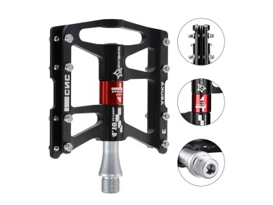 Pedales de bicicleta Rockbros JT410 4.10 con 4 rodamientos - Negros Pedales de bicicleta Rockbros JT410 4.10 con 4 rodamientos - Negros