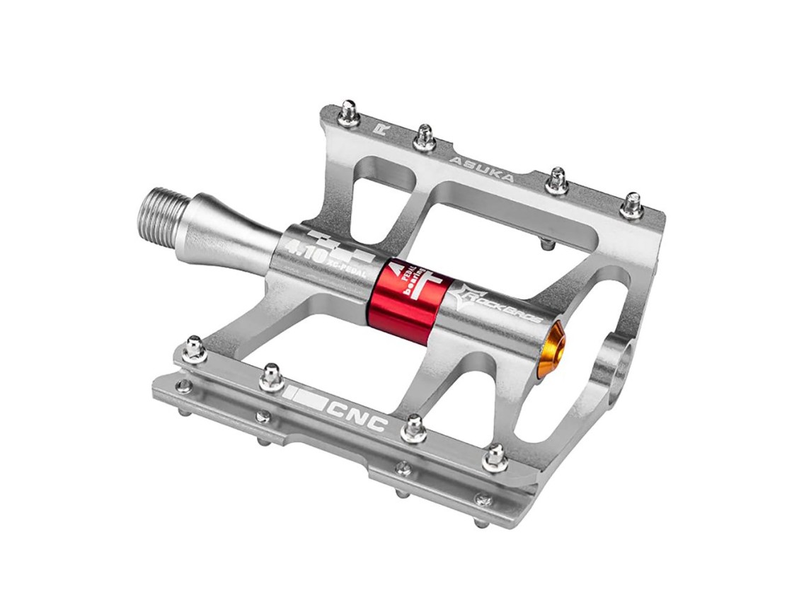 Rockbros JT410 4.10 4 Bearing Bicycle Pedals - Silver