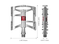 Rockbros JT410 4.10 4 Bearing Bicycle Pedals - Silver Rockbros JT410 4.10 4 Bearing Bicycle Pedals - Silver
