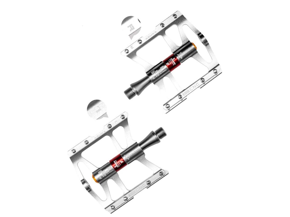 Rockbros JT410 4.10 4 Bearing Bicycle Pedals - Silver