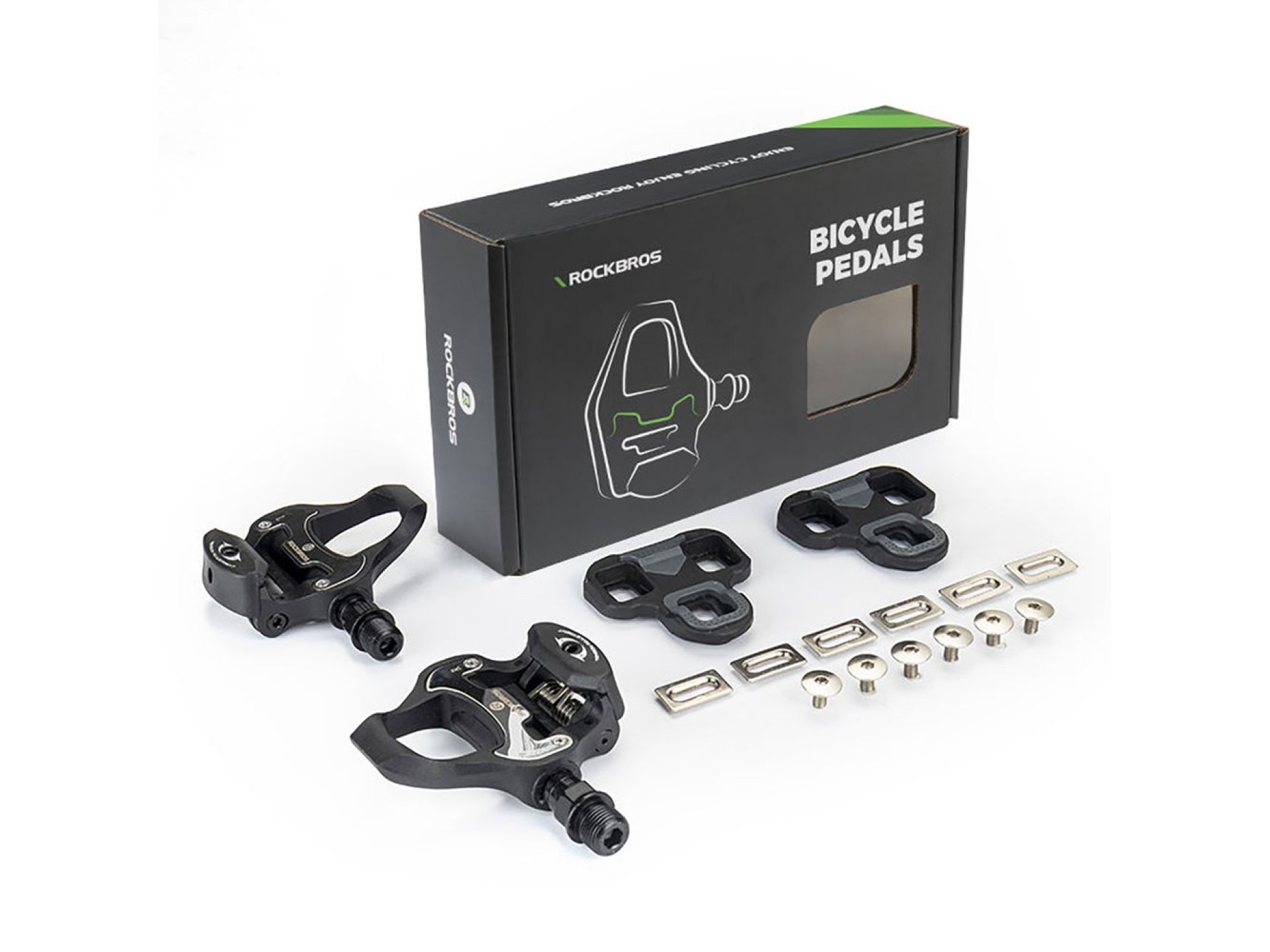 Rockbros LP-R pedal cleats, LOOK system - black