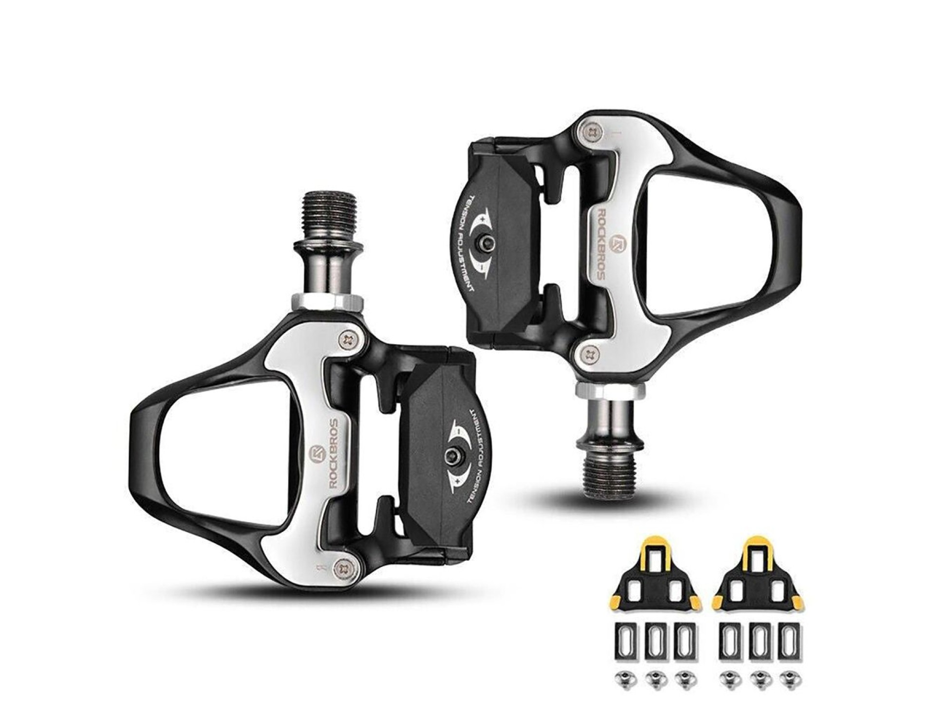 Tacos de pedal Rockbros LP-RD2BK para sistema SPD - pretos