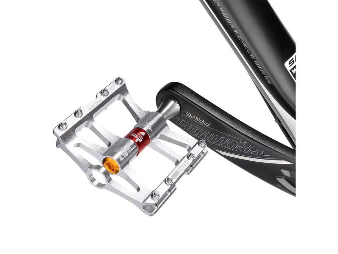 Rockbros JT410 4.10 4 Bearing Bicycle Pedals - Silver