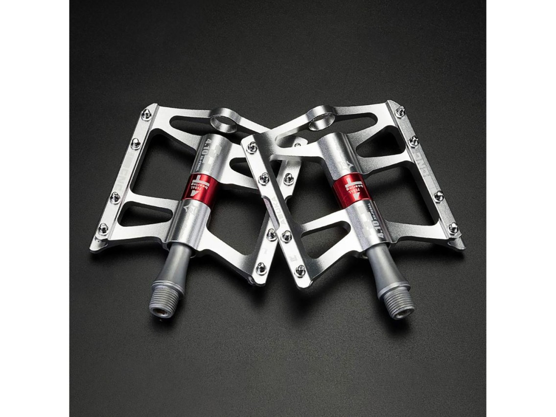 Rockbros JT410 4.10 4 Bearing Bicycle Pedals - Silver