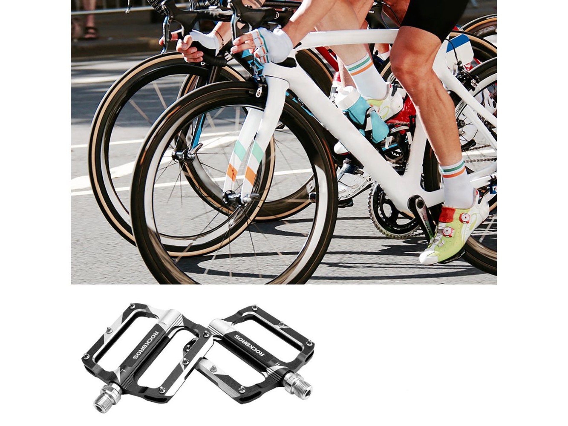 Rockbros K306-BK MTB Aluminum Bicycle Pedals - Black