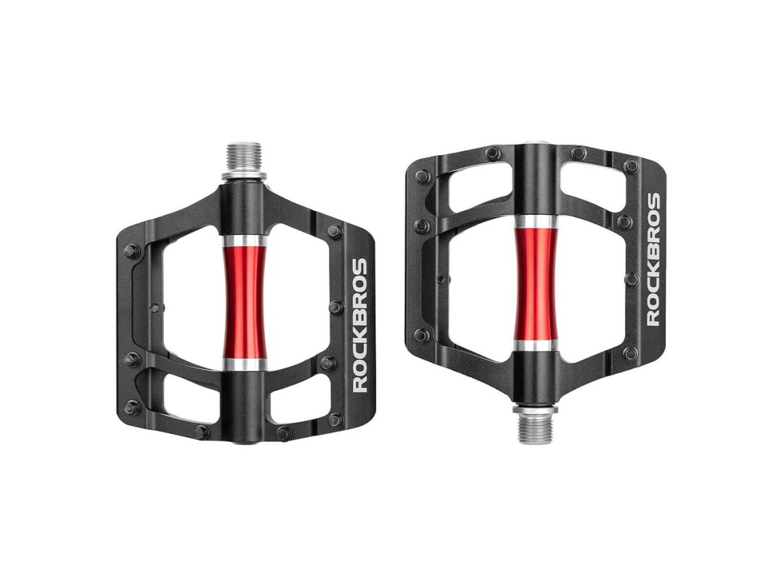 Rockbros 2020-12CBK Platform Aluminum Bicycle Pedals - Black