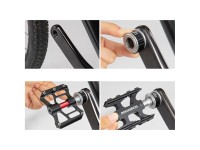 Pedais de bicicleta Rockbros K3462F-BK com sistema de liberação rápida e removíveis - Preto Pedais de bicicleta Rockbros K3462F-BK com sistema de liberação rápida e removíveis - Preto
