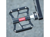 Pedais de bicicleta Rockbros K3462F-BK com sistema de libera��o r�pida e remov�veis - Preto