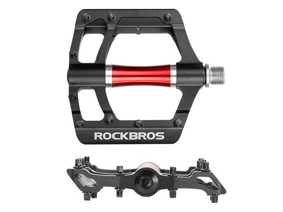 Rockbros 2020-12CBK Platform Aluminum Bicycle Pedals - Black