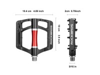 Rockbros 2020-12CBK Platform Aluminum Bicycle Pedals - Black Rockbros 2020-12CBK Platform Aluminum Bicycle Pedals - Black