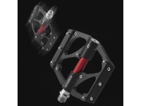 Pedais de plataforma Rockbros 2020-12BBK em alum�nio para bicicleta - Preto