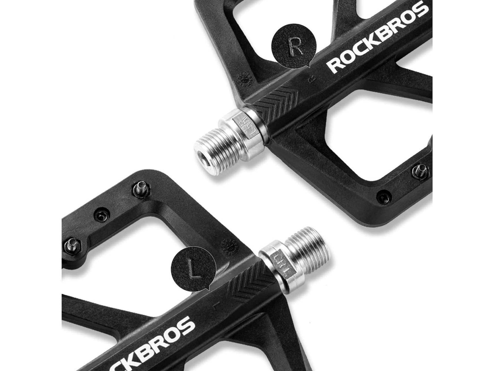 Rockbros M906 Nylon Bicycle Pedals - Black