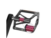 Pedales de plataforma reflectantes de aluminio Rockbros K307PT para bicicleta - Negro