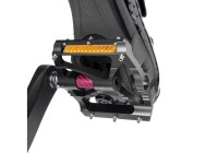 Pedales de plataforma reflectantes de aluminio Rockbros K307PT para bicicleta - Negro
