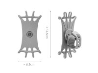 Suporte para celular com fixação no guidão Rockbros LF436 - Cinza Suporte para celular com fixação no guidão Rockbros LF436 - Cinza