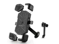 Suporte para celular Rockbros HW-117 com fixação no guidão - Preto e cinza Suporte para celular Rockbros HW-117 com fixação no guidão - Preto e cinza