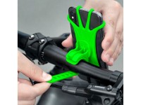 Suporte para celular com fixação no guidão Rockbros LF436 - Verde Suporte para celular com fixação no guidão Rockbros LF436 - Verde