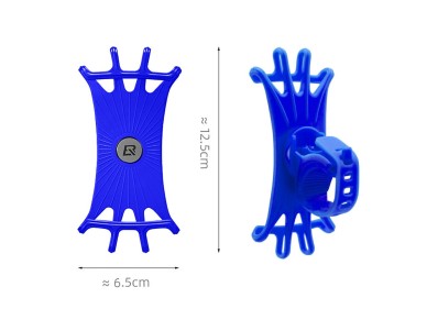 Rockbros LF436 Handlebar Clamp Phone Holder - Blue Rockbros LF436 Handlebar Clamp Phone Holder - Blue
