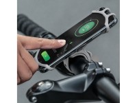 Suporte para celular com fixação no guidão Rockbros LF436 - Cinza Suporte para celular com fixação no guidão Rockbros LF436 - Cinza