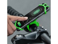 Suporte para celular com fixação no guidão Rockbros LF436 - Verde Suporte para celular com fixação no guidão Rockbros LF436 - Verde