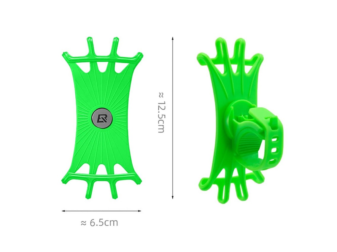 Suporte para celular com fixação no guidão Rockbros LF436 - Verde