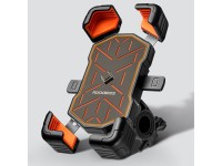 Suporte para celular Rockbros HW-117 com fixação no guidão - Preto e laranja Suporte para celular Rockbros HW-117 com fixação no guidão - Preto e laranja