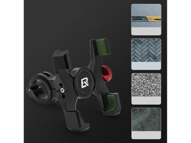 Rockbros 25210039001 Handlebar Clamp Phone Holder - Black Rockbros 25210039001 Handlebar Clamp Phone Holder - Black