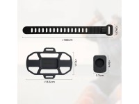 Suporte de celular com presilha de silicone Rockbros 250015001 - preto Suporte de celular com presilha de silicone Rockbros 250015001 - preto