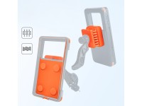 Suporte magnético à prova d'água para celular Rockbros HW-87 - Preto Suporte magnético à prova d'água para celular Rockbros HW-87 - Preto