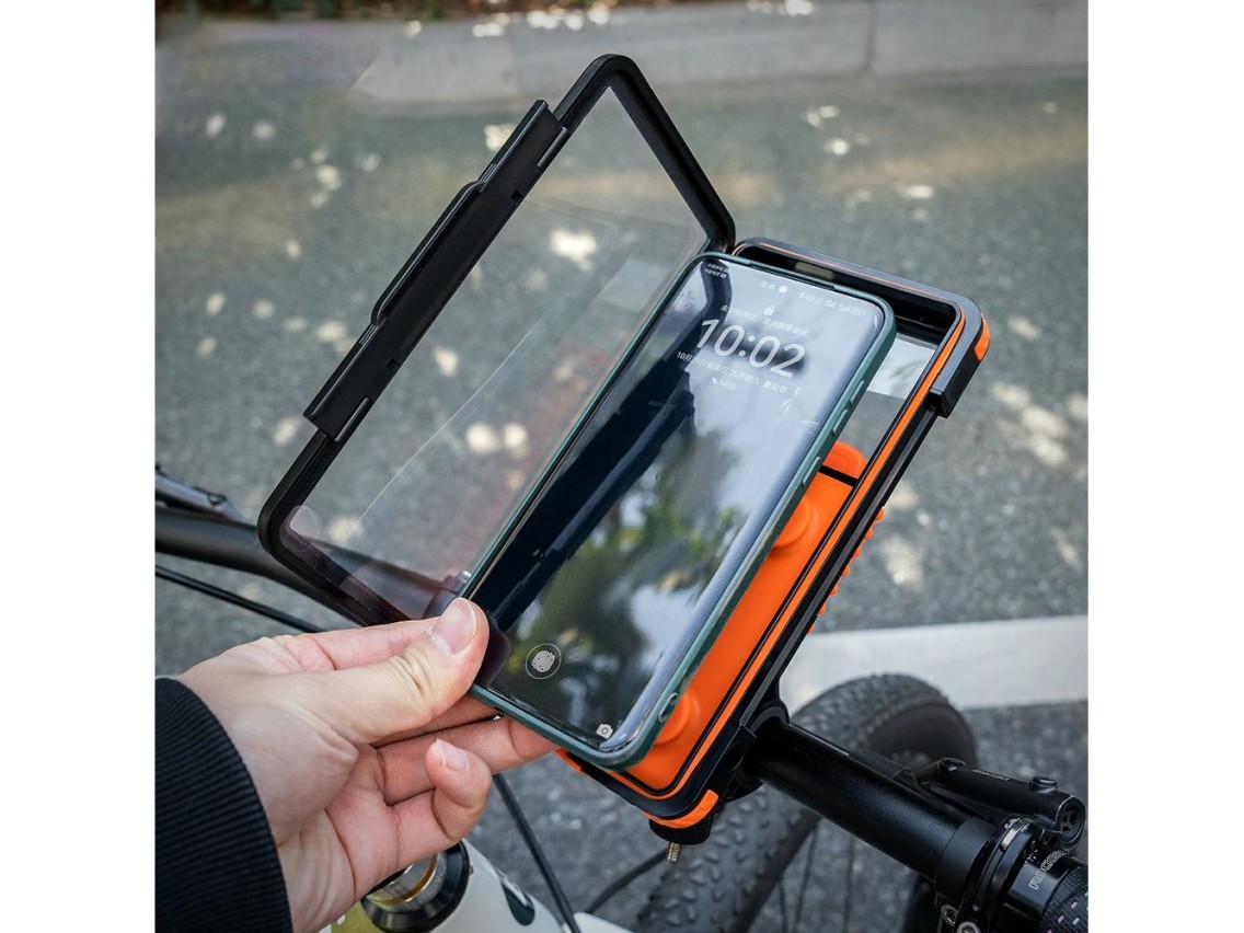 Suporte magnético à prova d'água para celular Rockbros HW-87 - Preto