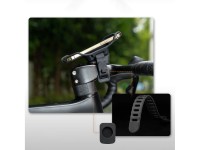 Suporte de celular com presilha de silicone Rockbros 250015001 - preto Suporte de celular com presilha de silicone Rockbros 250015001 - preto