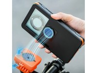 Suporte magnético à prova d'água para celular Rockbros HW-87 - Preto Suporte magnético à prova d'água para celular Rockbros HW-87 - Preto