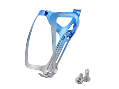 Rockbros RKL02 Aluminum Bottle Cage - Blue and Silver Rockbros RKL02 Aluminum Bottle Cage - Blue and Silver