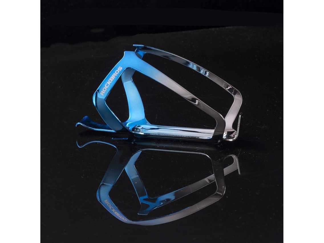 Rockbros RKL02 Aluminum Bottle Cage - Blue and Silver