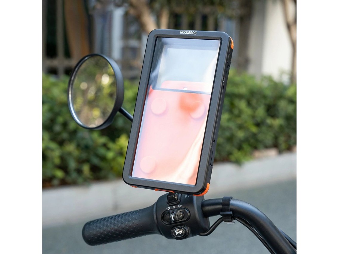 Suporte magnético à prova d'água para celular Rockbros HW-87 - Preto