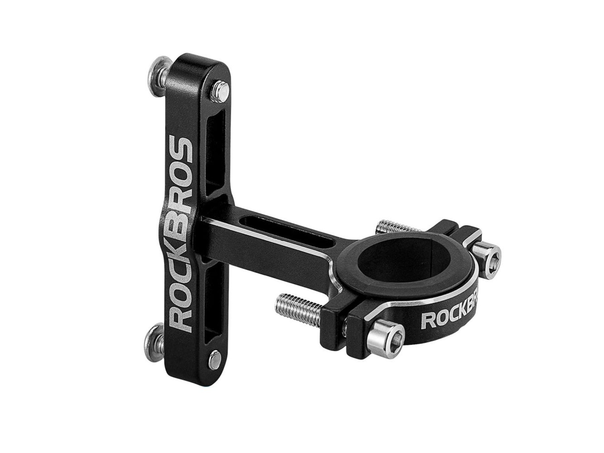 Rockbros KS-416 Adjustable Aluminum Bottle Cage Adapter - Black