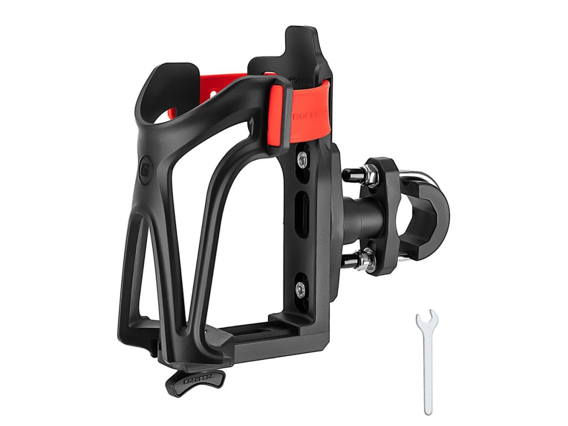 Rockbros 31210029 Motorcycle Bottle Holder - Black and Red