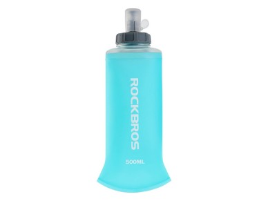 Rockbros 35210027001 soft flask running water bottle 500 ml - light blue Rockbros 35210027001 soft flask running water bottle 500 ml - light blue